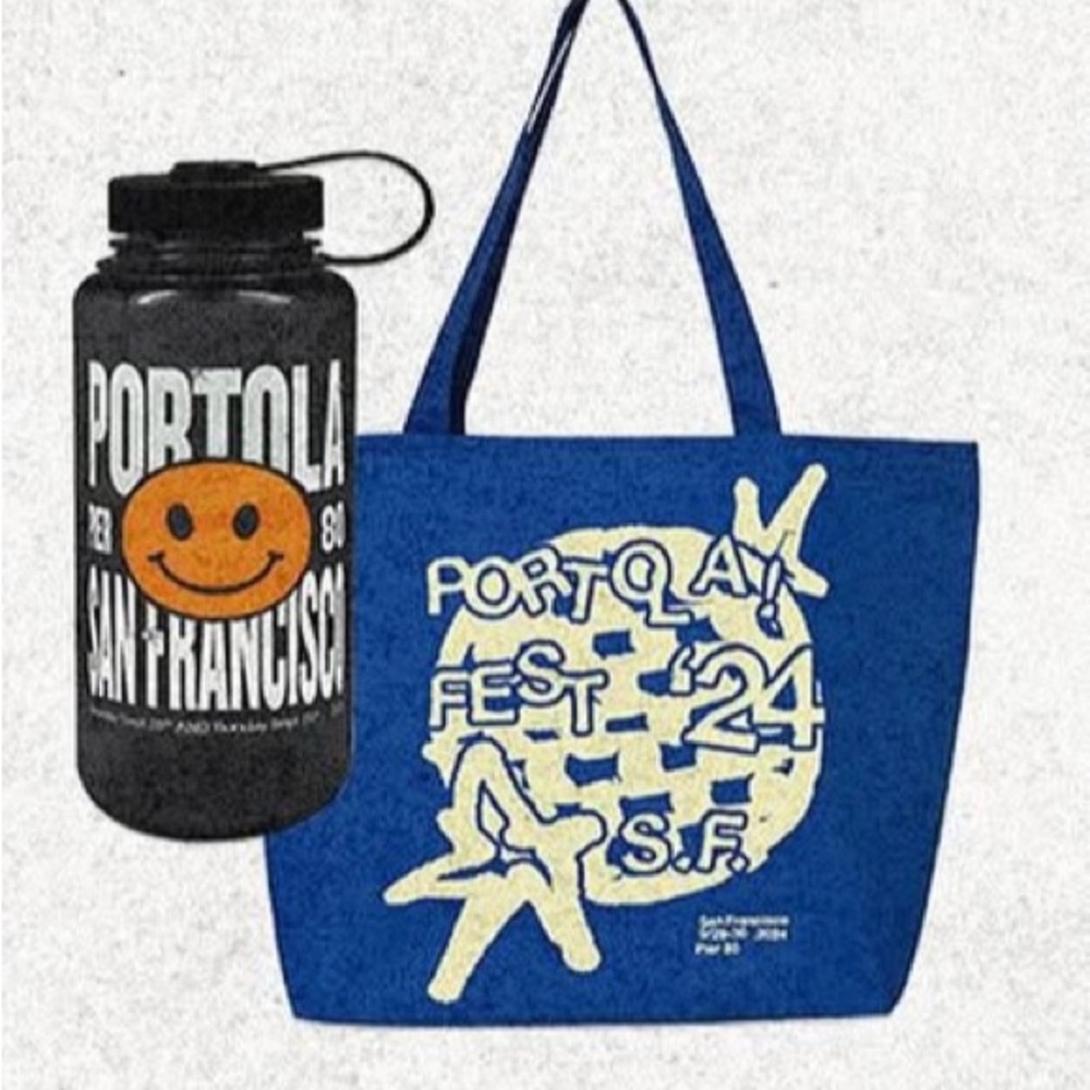 Blue Portola Fest Tote Bag